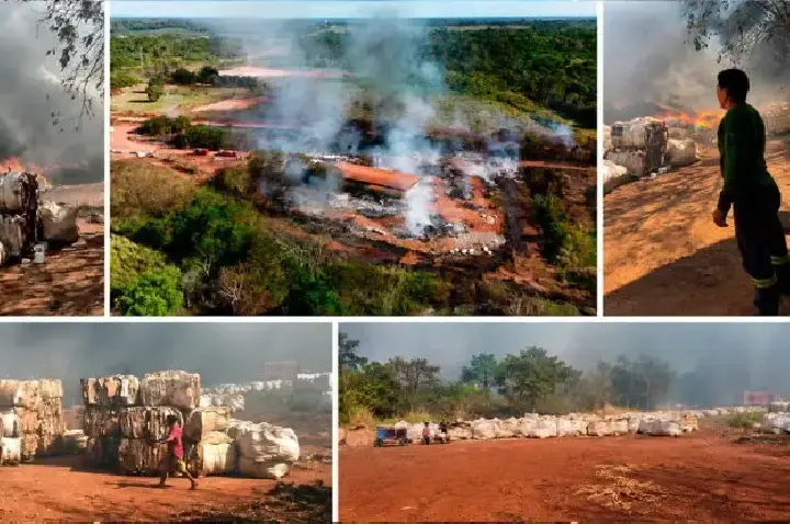 Incêndio atinge cooperativa de catadores e provoca prejuízos em Porto Velho