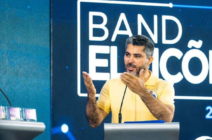 “Nós temos tudo pra dar certo”, diz Marcos Rogério ao defender propostas no debate da Band