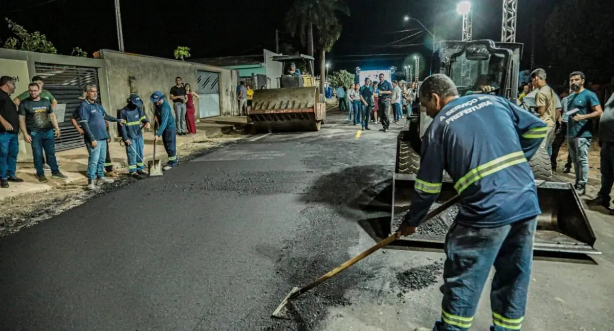 Governo de RO impulsiona ampliação das obras de asfalto desenvolvidas no município de Ji-Paraná