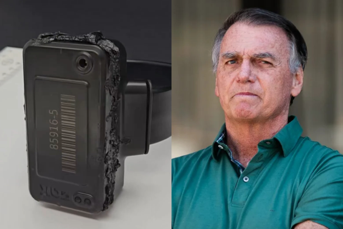 Novo vídeo mostra estrago causado por Bolsonaro em tornozeleira