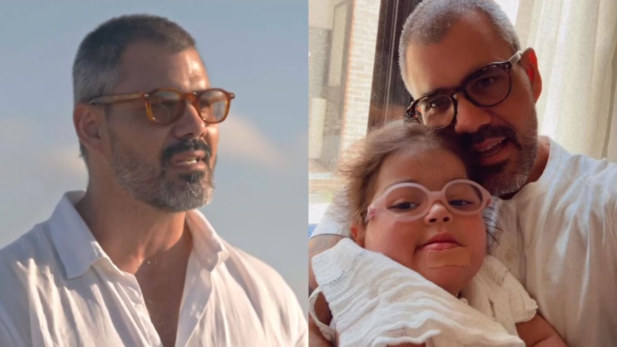 Juliano Cazarré se emociona ao falar sobre filha com malformação no coração