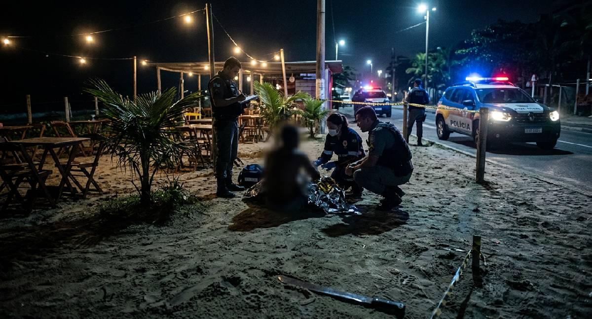 Jovem é atacado com facão em balneário na Estrada da Penal, em Porto Velho
