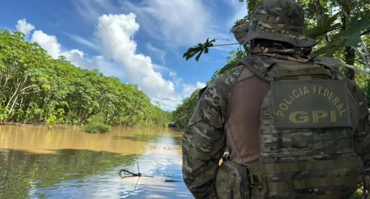 PF e IBAMA deflagram operação Iterum III contra o garimpo ilegal no Rio Madeira
