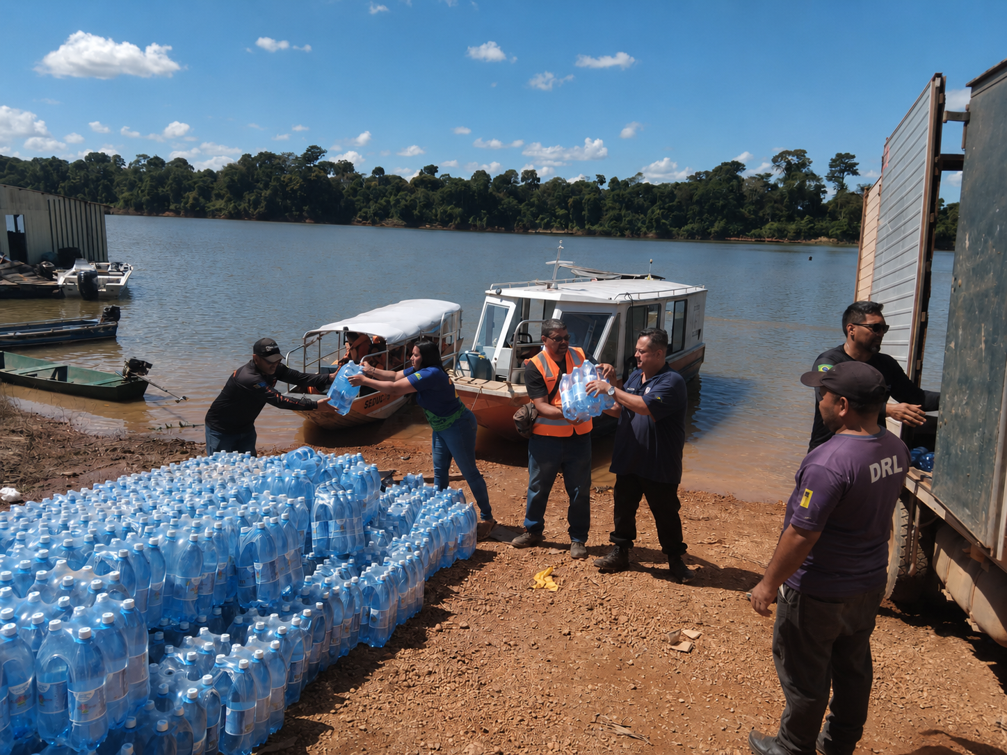 Defesa Civil leva alimentos, água e assistência a comunidades do distrito de Nazaré