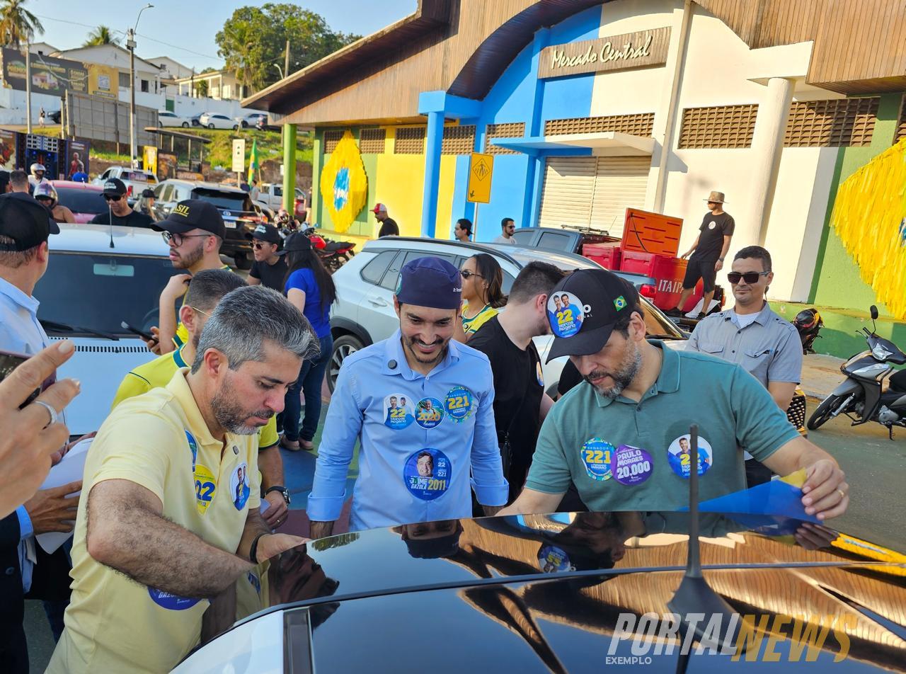 Candidato 22 reuniu apoiadores e lideranças em dois pontos da capital neste domingo