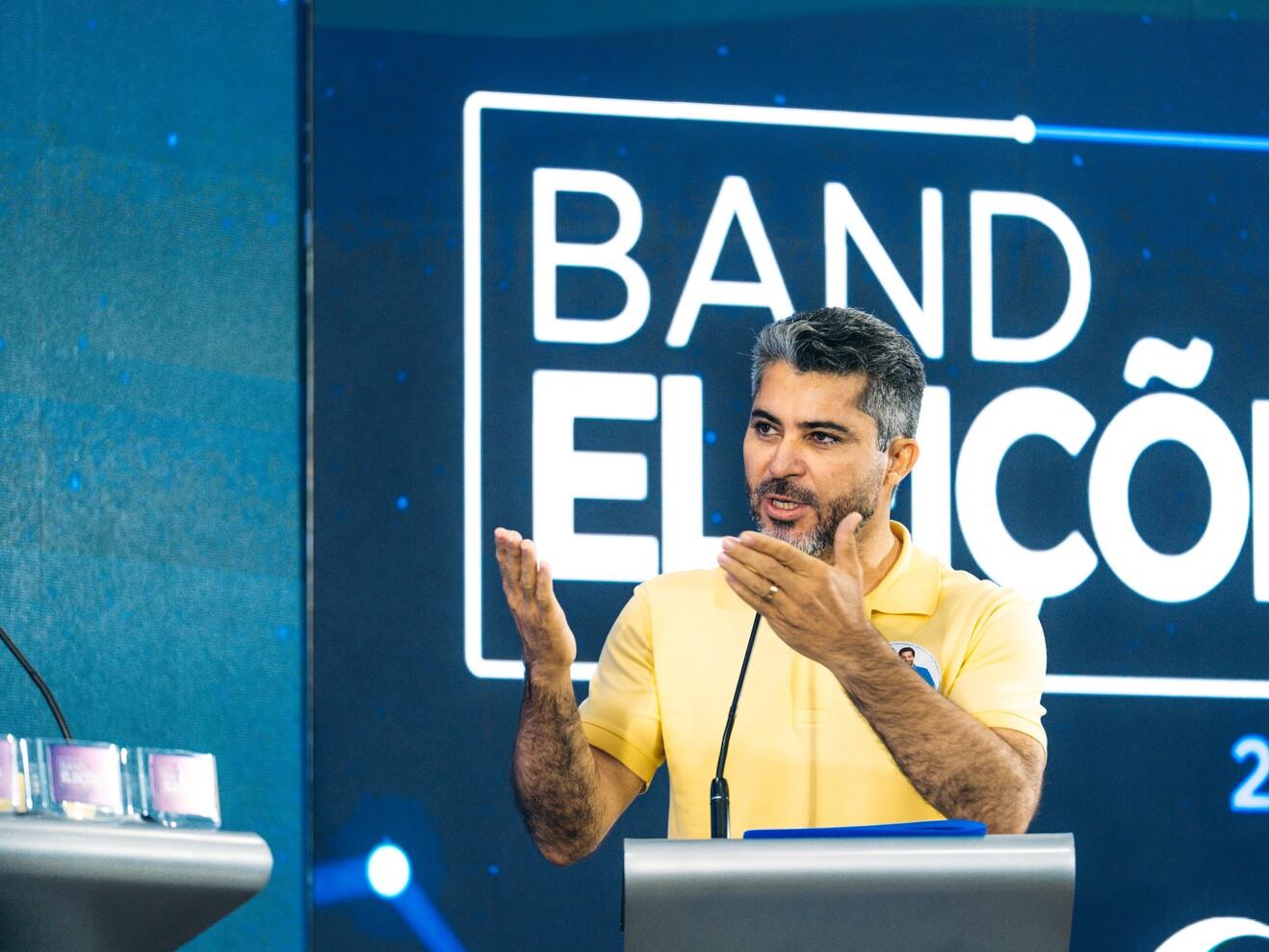 “Nós temos tudo pra dar certo”, diz Marcos Rogério ao defender propostas no debate da Band