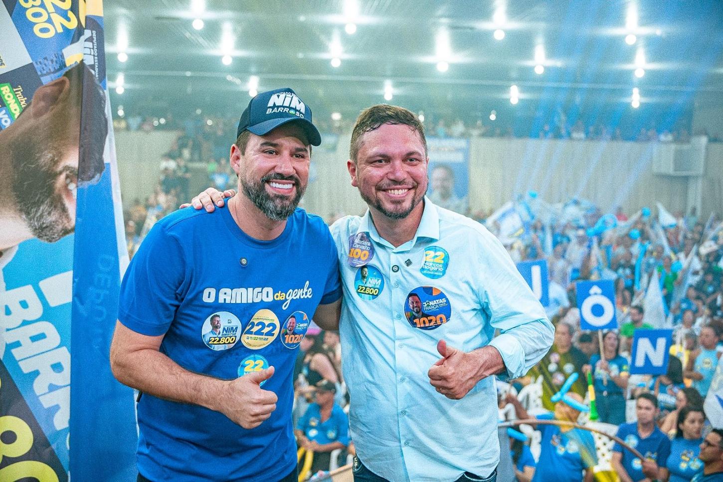 Com o Vera Cruz lotado, Jônatas França e Nim Barroso lançam candidaturas em Ji-Paraná